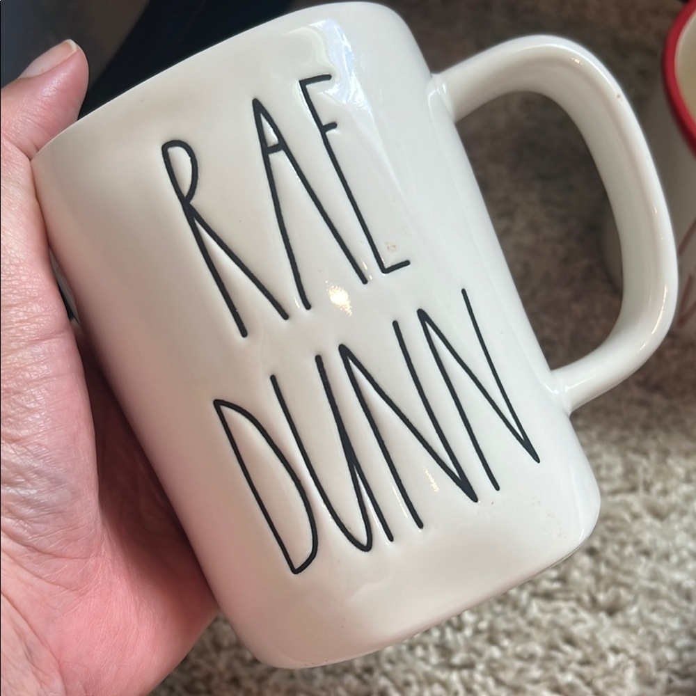 Rae Dunn White Ceramic Dining Mug